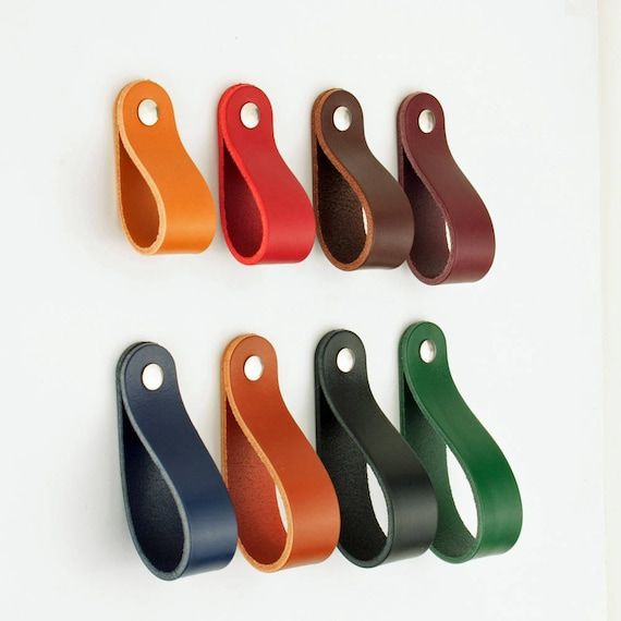 Leather Pulls S3 Leather Drawer Cabinet Pulls Drawer Handles - Etsy added by Sarah Jackson