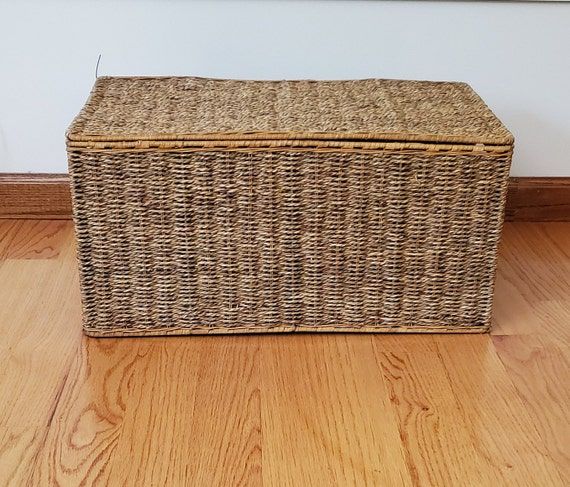 Vintage Wicker Trunk Large Late Century Woven Furniture Rattan Chest added by Maddy Nimmo