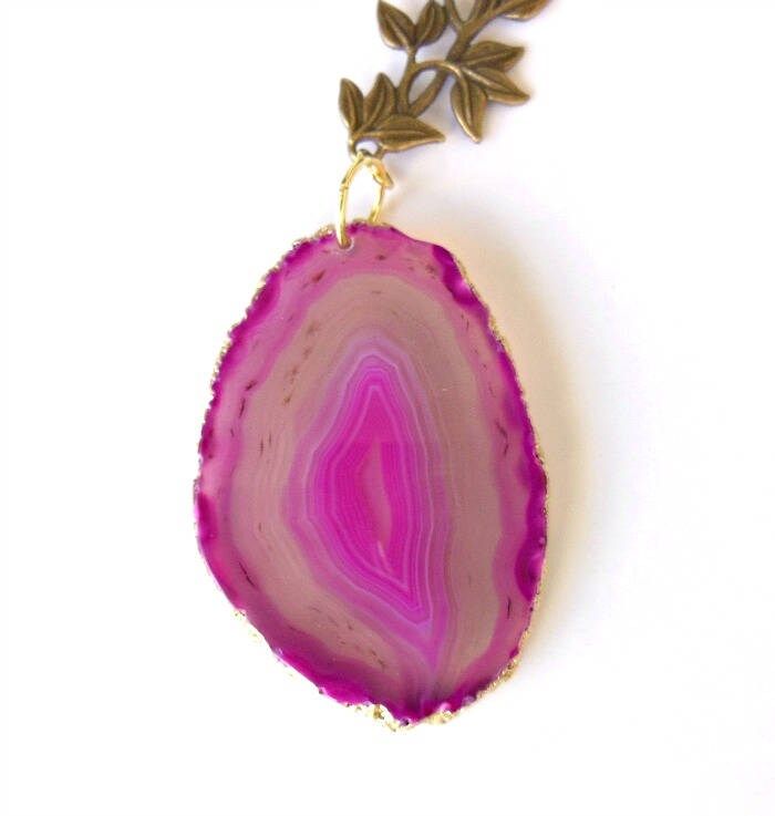 Pink Agate  Ceiling Light & Fan Chain Pull Attachment – Home Décor added by Spoak Member