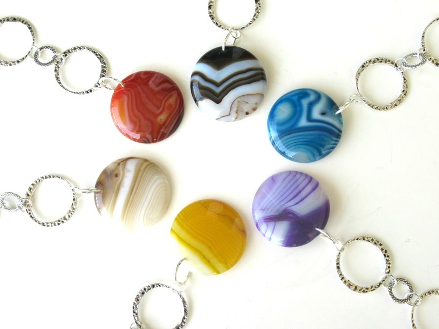 Agate Ceiling Light & Fan Chain Pull - Agate Stone Attachments - Home Décor added by Spoak Member