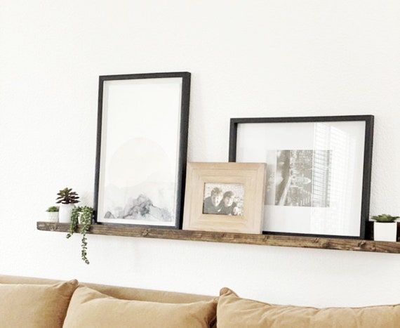 Wood Picture Ledge, Gallery Wall Shelf, Wooden Floating Shelf, Rustic Ledge Shelf, Wooden Nursery Book Shelf added by Spoak Member
