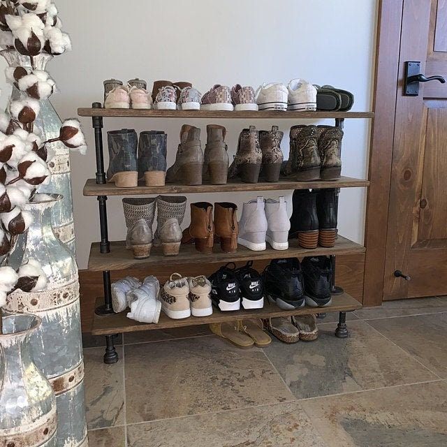 Shoe Rack - Shoe Storage - Entryway Organizer- Shoe Organizer - Entryway Bench - Entryway furniture - Sneaker Storage - Boot Storage added by Spoak Member