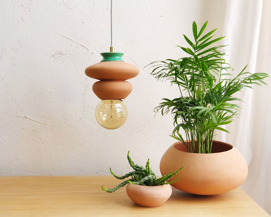 ceiling lamp Pendant TerraCotta Lamp Hanging Light Fixture added by Spoak Member