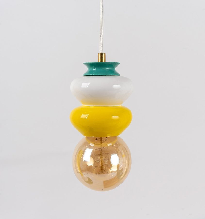 Hanging Pendant Light Fixture, Ceramic Hanging Lamp, Ceiling Decorative Lighting, Unique Gift Design added by Spoak Member