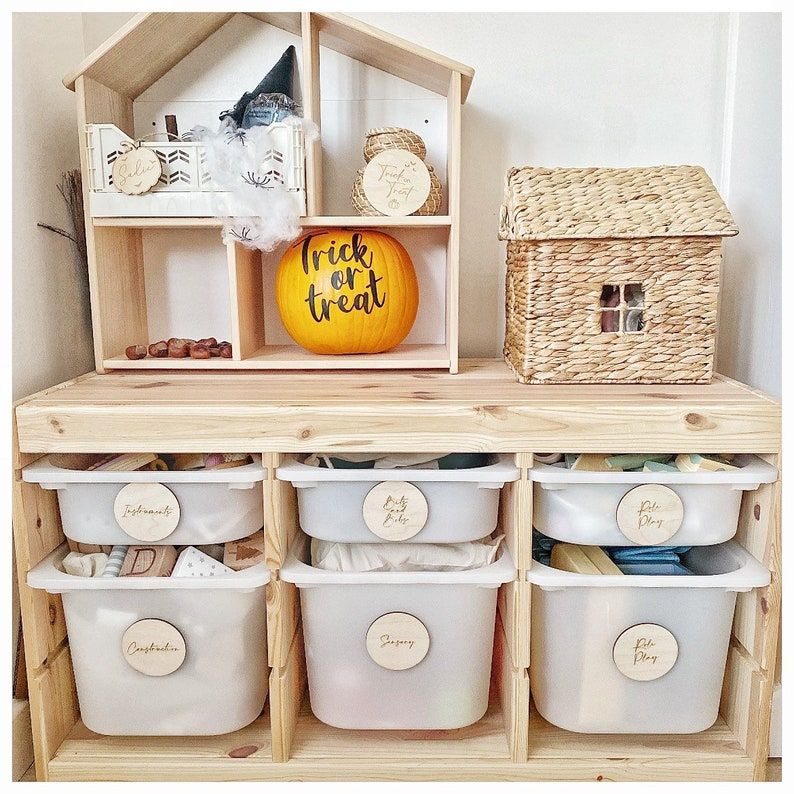 Ikea Trofast Storage Labels/wooden Label Discs/nursery - Etsy added by Jennifer Hickey