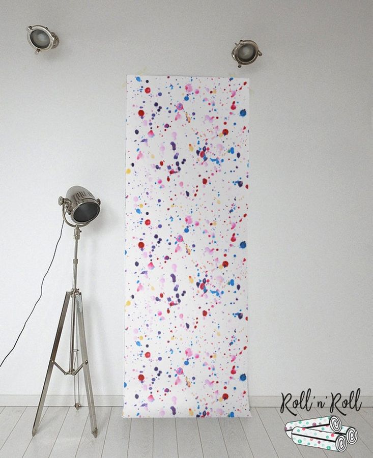 Watercolor dots wallpaper, Removable wallpaper or traditional, Remove wallpaper, Abstract, Colorful  #155 added by Spoak Member