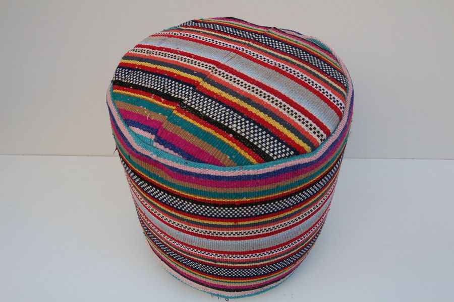 Colorful Pouf,Kilim Pouf,Rustic pouf,Retro Pouf,Ottoman Pouf,Floor Pouf, Ottoman Pouf,Knitting Pouf, Leather Pouf, Decorative pouf added by Spoak Member