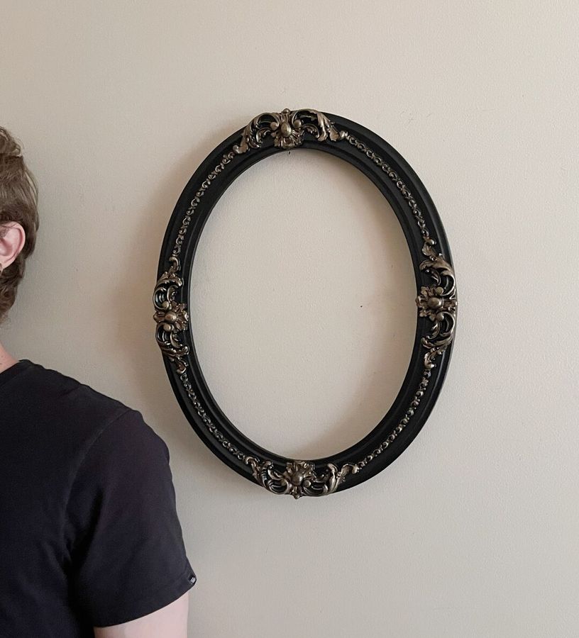 Vintage Picture Frame Ornate Black Frame Large Picture - Etsy added by Where The Heart Is Designs