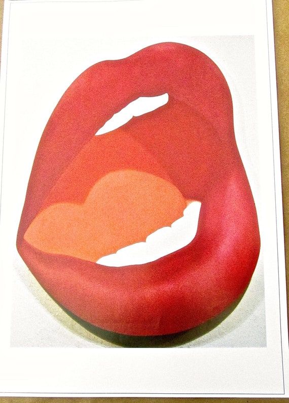 Vintage Tom Wesselmann Mouth 7 Poster Reprint  17x12 Offset Lithograph added by Spoak Member