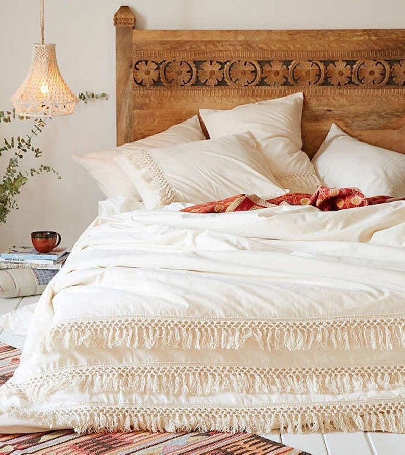 Fringes Tassels Duvet Cover Boho Bedding 100% Cotton Exclusive Duvet Cover Uo Bedding Queen size duvet cover king size duvet cover added by Spoak Member