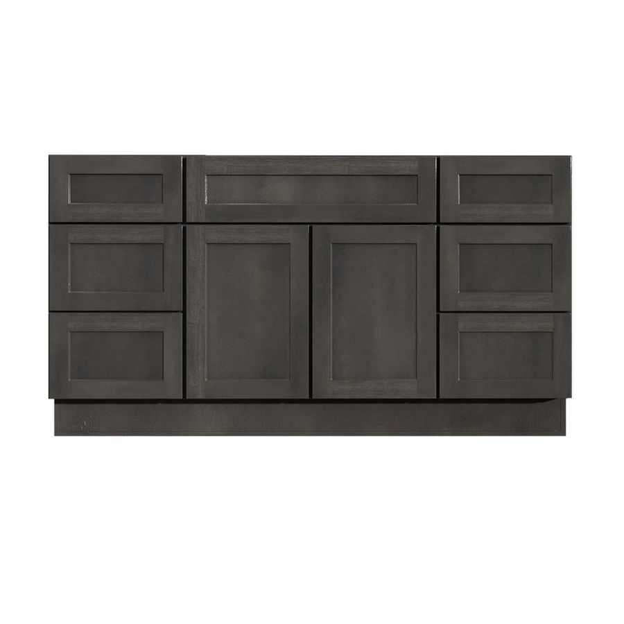 48 Inch Bathroom Vanity Gray Stained Shaker Cabinet Single - Etsy added by Hannah Jackson