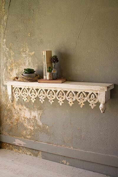 Hand Carved Wooden Shelf added by Paige Del