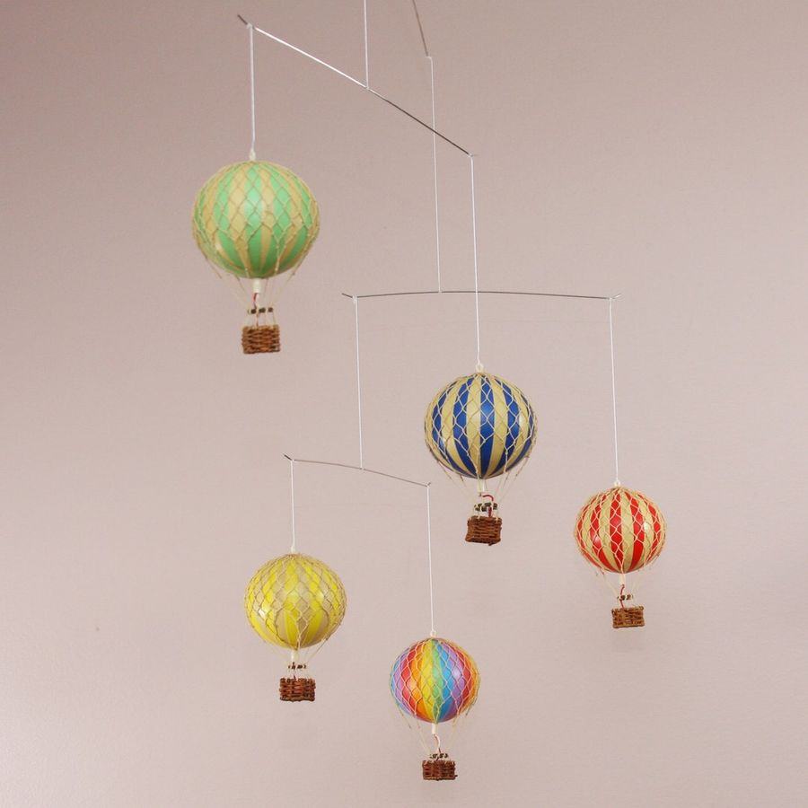 Hot Air Balloon Nursery Mobile Hanging Decor - Etsy added by Tina Robinson