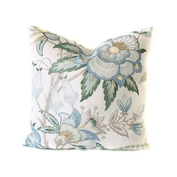 Floral Pillow Cover From Davenport Print Lee Jofa Fabric in | Etsy added by Jennifer Hickey