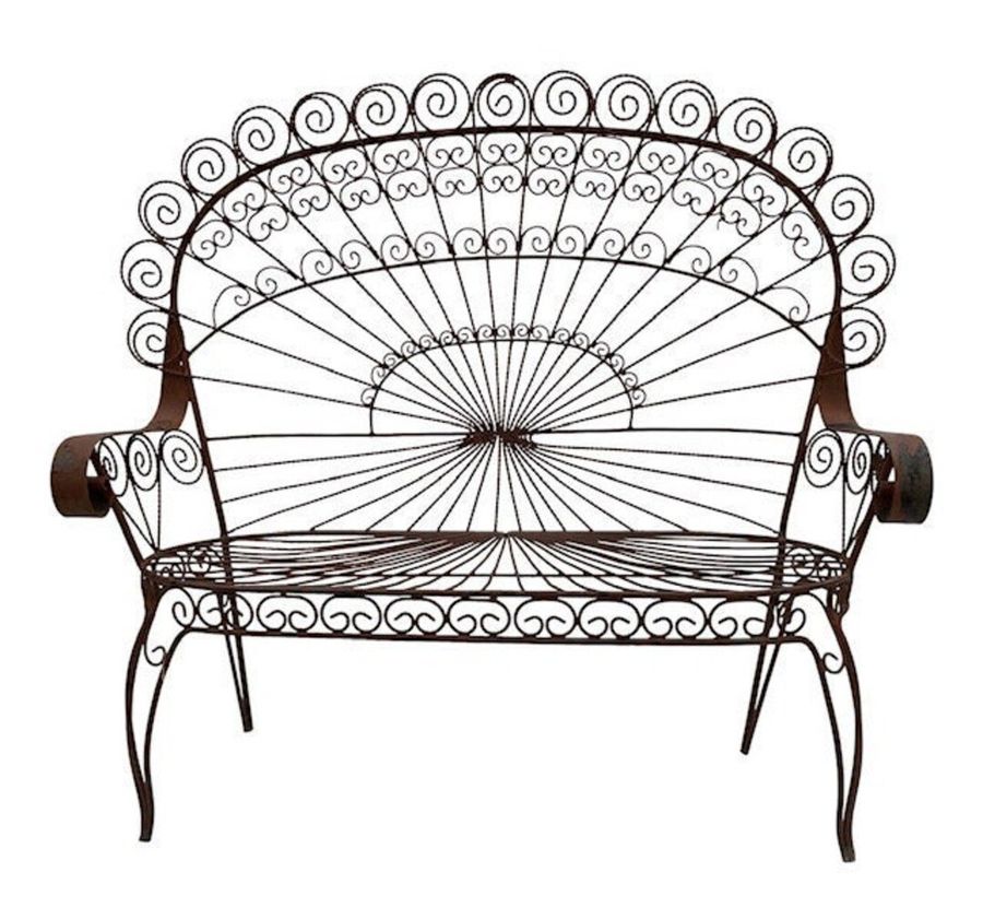 Salterini Style Outdoor Bench - Etsy added by Danielle Hughes