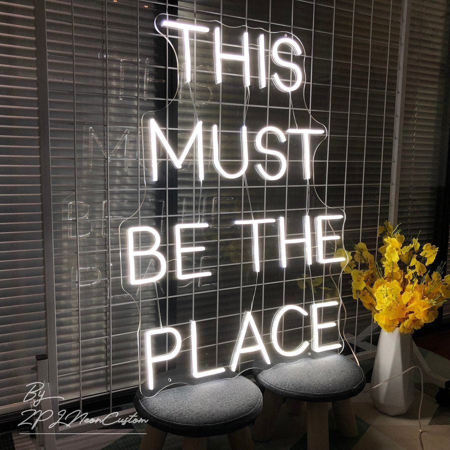 This must be the place Neon Sign for House Neon Light Bar or Store decoration and Party decoration neon lights added by Jendalyn Cohen