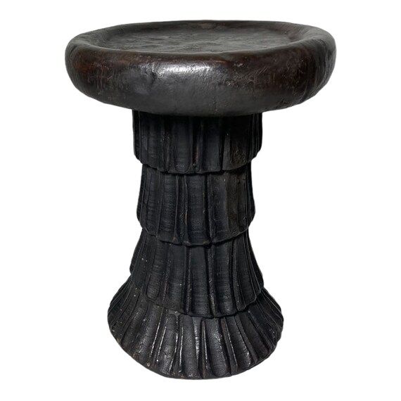 African Stool  Bamileke Stool  Vintage Wood Stool  Height - Etsy added by Madelynn Furlong