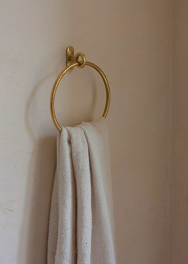 BATH TOWEL HOLDER Nickel Polished Towel Hanger Hardware Bath - Etsy added by Madelynn Furlong