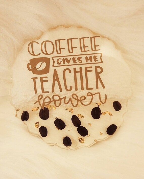 Teacher Accessories School Decor Coffee Coaster Teacher - Etsy added by Ariel Corley