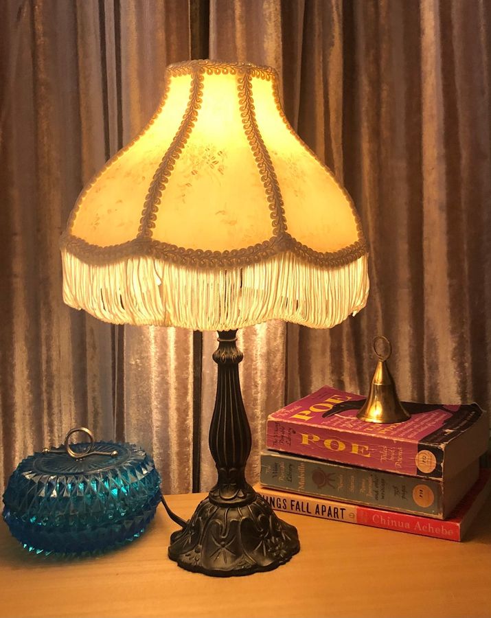 Meyda Tiffany Table Lamp With Fringe Lampshade With Floral - Etsy added by Stacy DeMeester