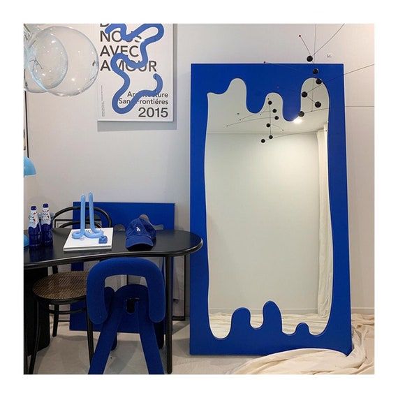 Scandinavian Funky Mirror Oversized Splash Floor Mirror Full - Etsy added by Spoak Member