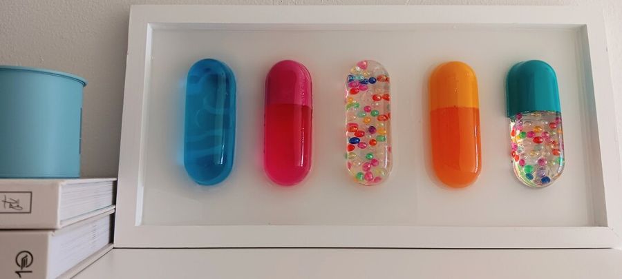Chill Pop Art Chill Pills Giant Pill Sculptures Colorful - Etsy added by Sarah Jackson
