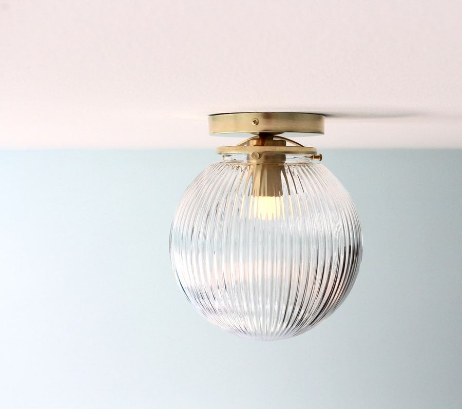 Flush Mount Ceiling Lighting Fixture Brass Flush Mount Lamp - Etsy added by Bonnie Whitfield