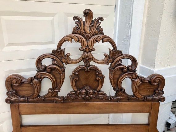 French Provincial Rococo Headboard Full Size Baroque Headboard | Etsy added by Jendalyn Cohen