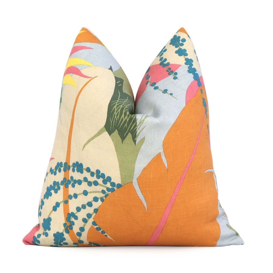 Schumacher Ananas Tropical Throw Pillow Cover Colorful - Etsy added by Hillary Giampietro