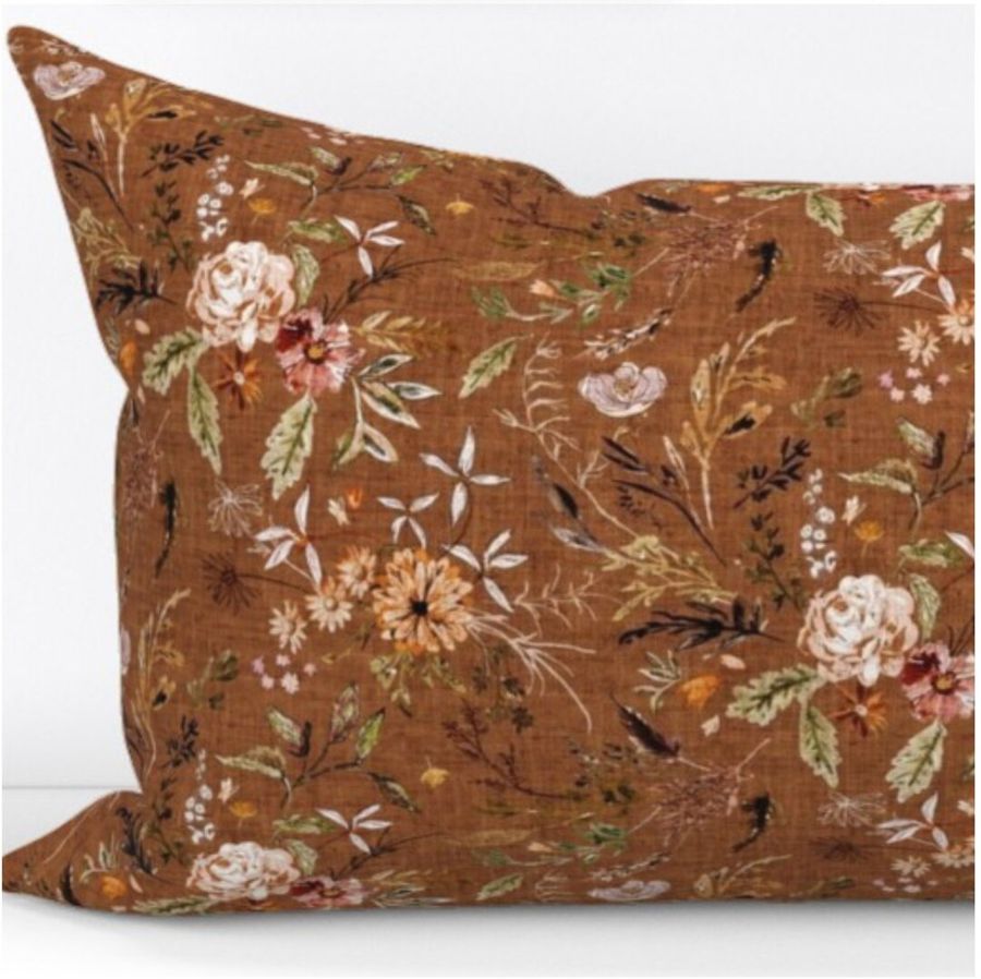 Plush Velvet Boho Wildflowers Pillows Cream/rose/mauve/rust - Etsy added by Heather Walker