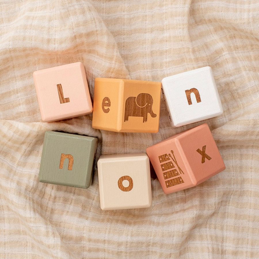 Wooden Letter Blocks / Baby Name Blocks / New Baby Gift - Etsy added by Kathryne Jansen