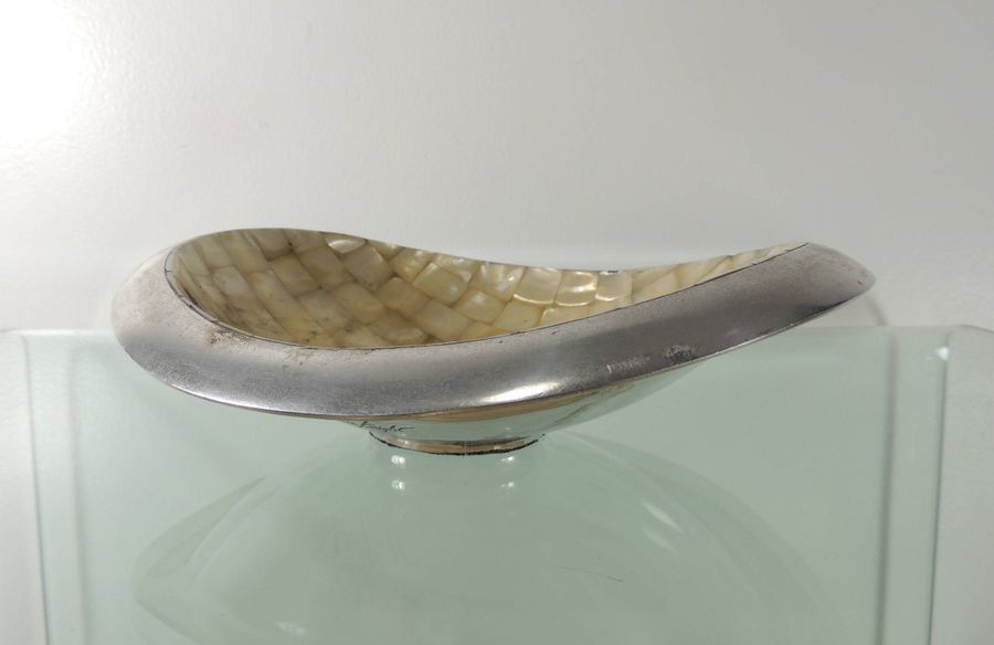 Vintage Jane Knight Metal Pearl Candy Dish Bowl Ashtray added by Spoak Member