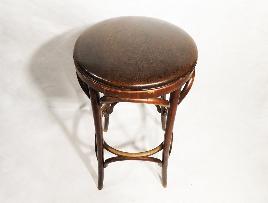 MCM Era L & B Products 1960's beat up NY Bentwood bar stool added by Spoak Member