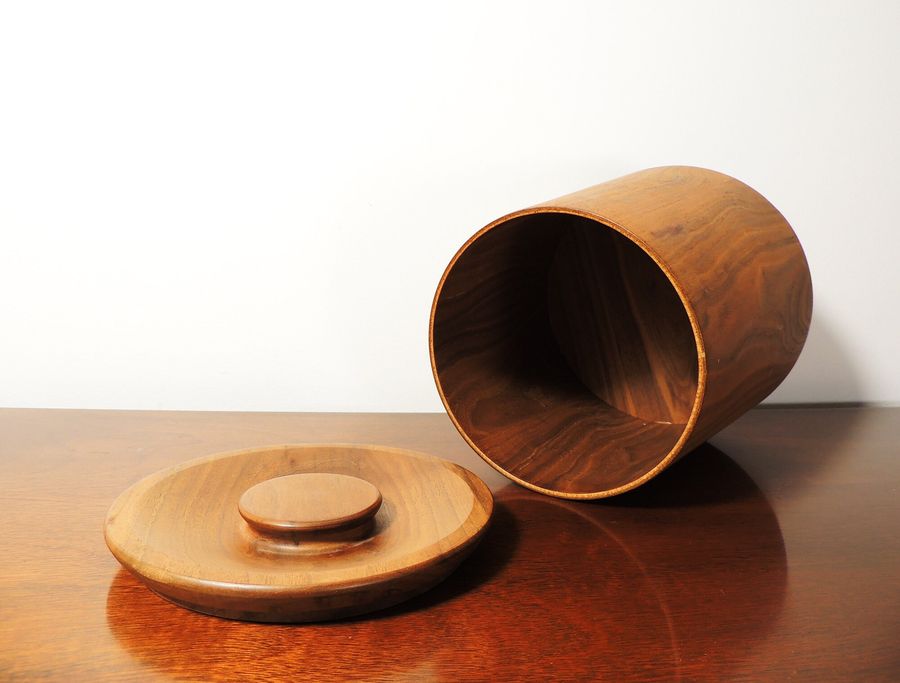 MCM Era Gladmark Burbank Walnut Wood Ice Bucket Bowl added by Spoak Member