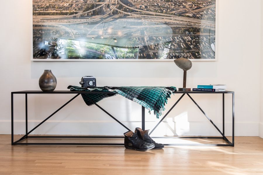 minimalist bench seating loft modern bench black bench mondern benches steel bench seating furniture contemporary bench console #pcd2 added by Spoak Member