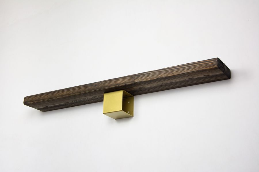 Square Shelf Bracket, Modern Shelf Bracket, Small Book Shelf, Floating Shelf, Metal Shelf Bracket, Gold/Brass Color added by Spoak Member