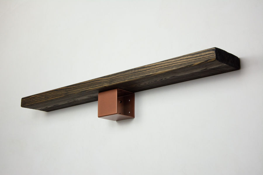 Modern Shelf Bracket, Square Shelf Bracket, Small Book Shelf, Floating Shelf, Metal Shelf Bracket, Copper Color added by Spoak Member