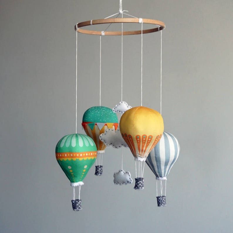 Hot air balloon baby mobile kit - Country Farm added by Catie Porter