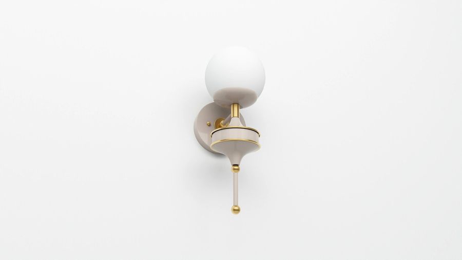 Matte Frosted Glass Globe Wall Sconce - Single Light - Mid Century Modern - Maximalist Wall Fixture - Bathroom Vanity - UL Listed [OXFORD] added by Spoak Member