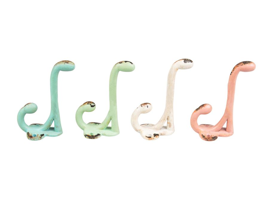 Sass & Belle Hook Coat Hook Long Hook shabby Boudoir BOU166 Landhaus colorful Green, Turquoise, White, Pink added by Spoak Member