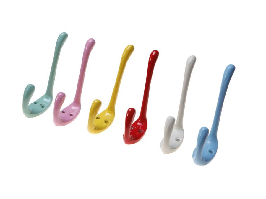 Sass & Belle Coat Hook Hook Double Hook Coat Hook Wall Hook Colorful added by Spoak Member