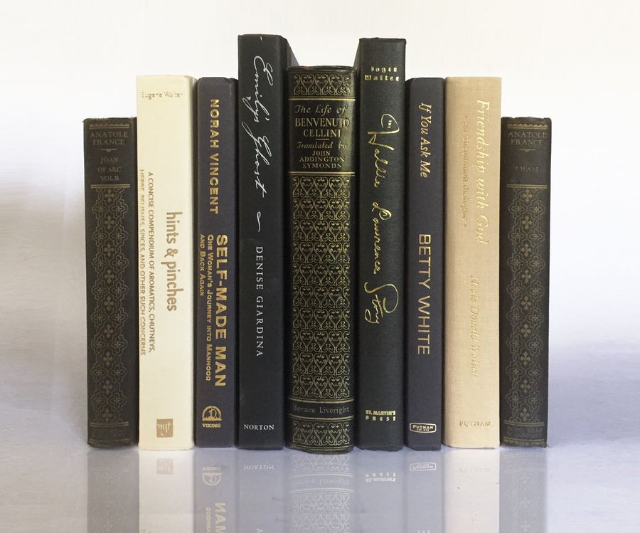Stunning Book Set in Shining Midnight & Gold:Book Shelf Decor,Book Shelf Ideas,Wall Bookshelves,Book Decor,Book Bundle,Instant Library added by Spoak Member