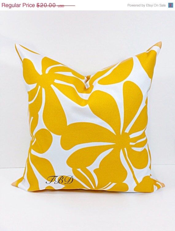 Pillow cover. Indoor outdoor. 20x20 Pillow Cover. Gold and white pillow cover. Mustard yellow.cushion  cover. Sham cover. Throw pillow Cover added by Spoak Member