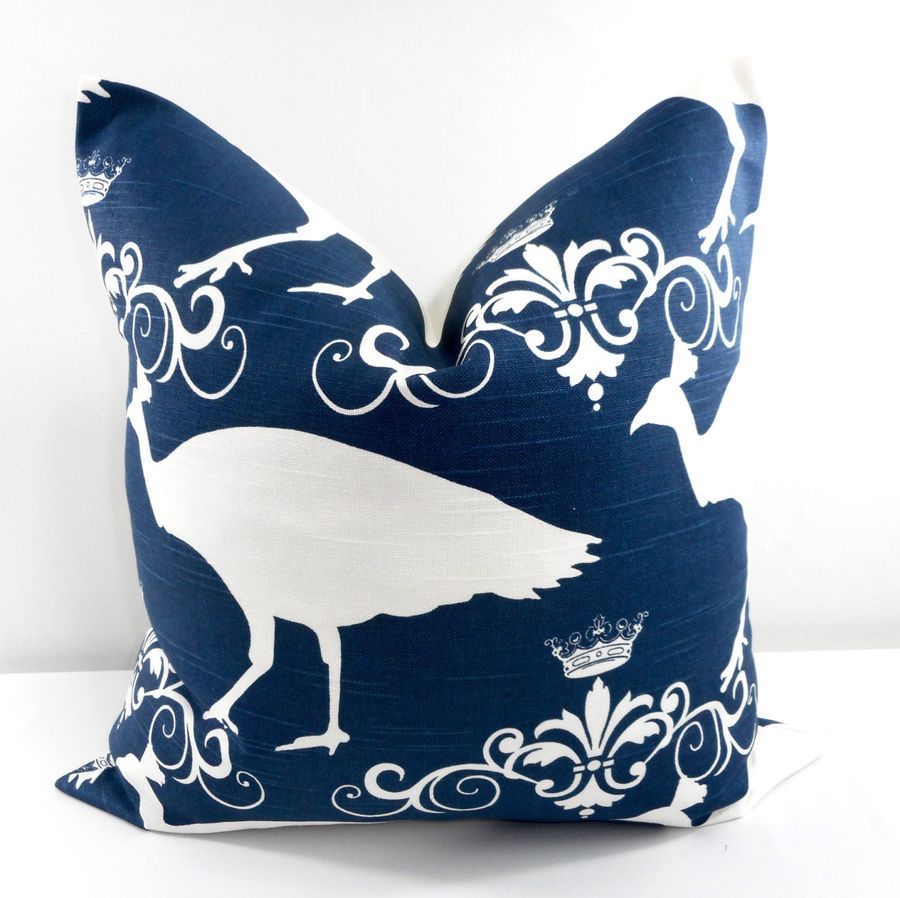 NAVY Blue  Pillow. Blue Pillow Cover. Blue sham  Cover. Blue Pillow. Peacock blue Pillow. Sham cover. Farmhouse Pillow Cover. Cushion Cover. added by Spoak Member