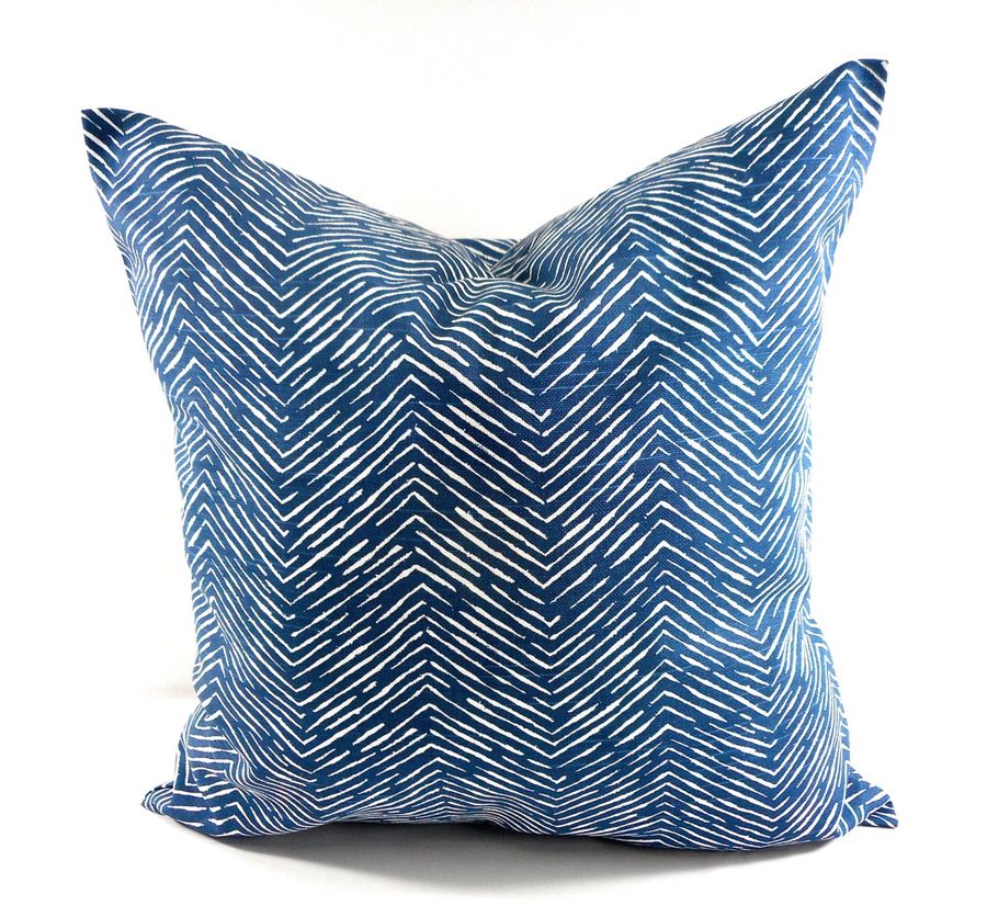 Navy Pillow cover. Cameron Slub Navy Sham Cover. Navy and white Sham Pillow case.Select your size. added by Spoak Member