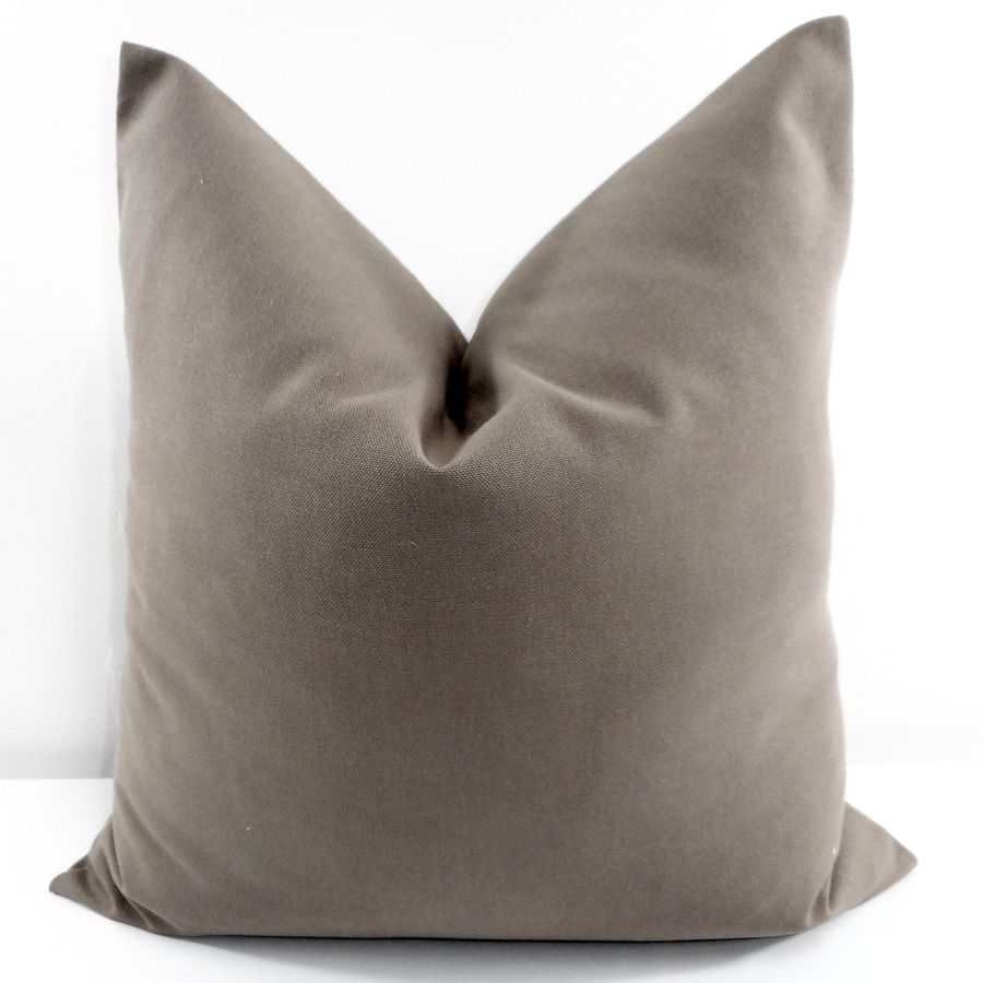 Brown  Pillow cover. Solid Medium Brown Pillow cover. Kelp.  Throw pillow cover. Euro pillow case. Throw Pillow cover. Cotton. Select size added by Spoak Member