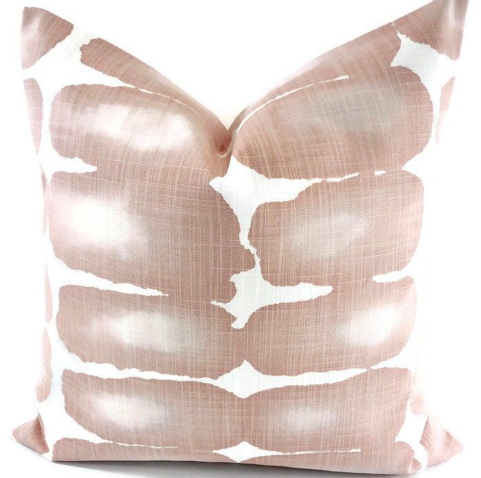 Blush pink  pillow cover. Shibori dot  Print Pillow cover. Throw pillow cover. Cotton. Sham Pillow case. Farmhouse pillow cover. Home decor added by Spoak Member