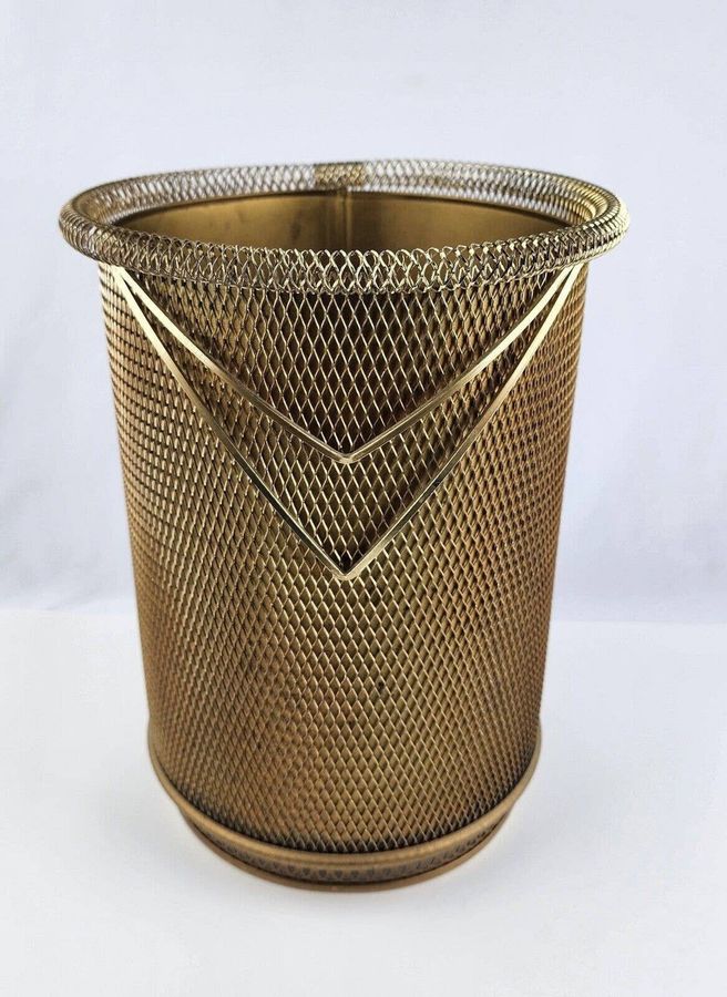 Vintage Metal Trash Can Mesh Wire Hot Rod Chevron 1960's - Etsy added by Madelynn Furlong