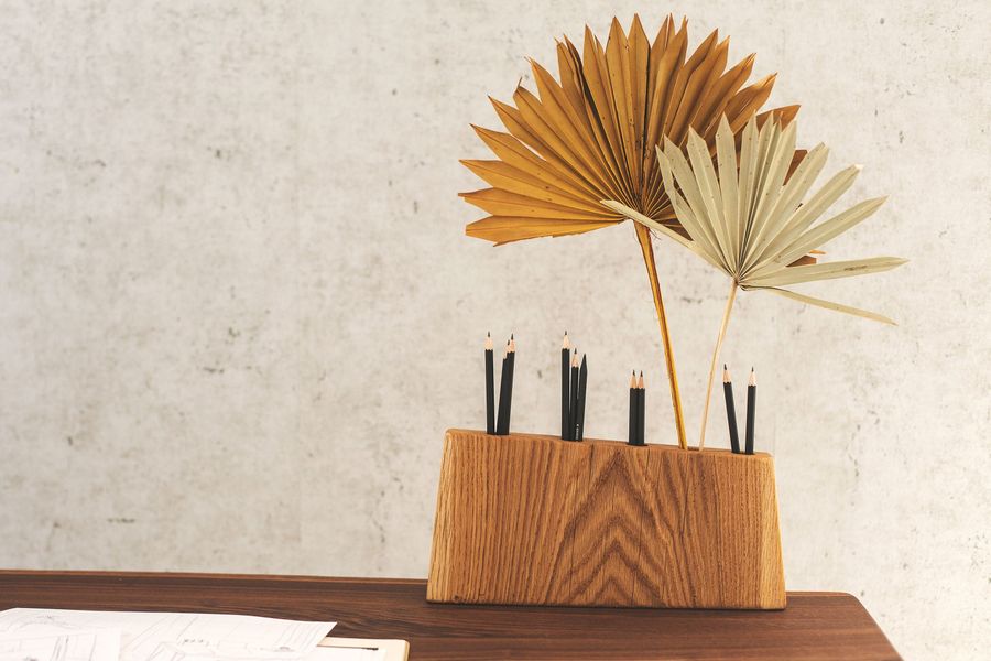 Wood Pen Storage, Pen Holder, Desk Organizer, Fir Wood Pen Pot, Office Accessories, Desk Caddy, Desk Storage, Wood Desk Decor, Candle Holder added by Spoak Member
