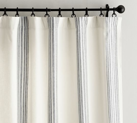 Riviera Stripe Blackout Curtain - Charcoal added by Spoak Member